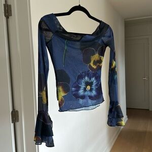 Y2K Off the shoulder blouse